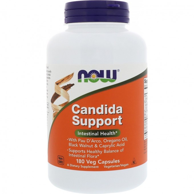 БАДы для защиты микрофлоры NOW Candida Support, Кандида Саппорт - 180 капсул NS3319 БАДы для защиты микрофлоры NOW Candida Support, Кандида Саппорт - 180 капсул NS3319