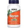 Бор NOW BORON, 3мг, 100 капсул NS29481