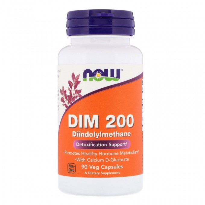 DIM 200 NOW FOODS 3.3-Дииндолилметан ДИМ 200 мг, 90 капсул NS32519