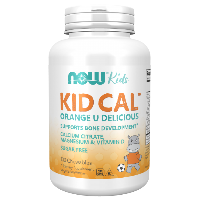 Кальций + D-3 и Магний NOW FOODS KID-CAL CHEWABLE CALCIUM 100 пастилок NS29564