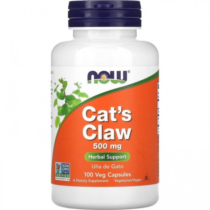 Кошачий коготь NOW FOODS CAT'S CLAW, 500 мг - 100 капсул NS29494