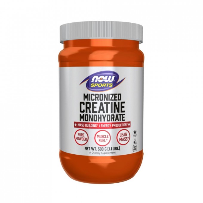 Креатин Моногидрат NOW FOODS CREATINE MONOHYDRATE MICRONIZED 500 г NS32589
