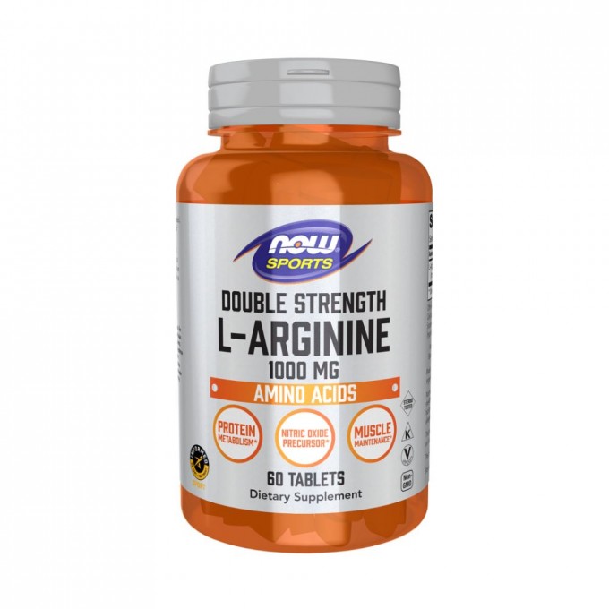 L-Arginine NOW FOODS L-Аргинин 1000 мг, 60 таблеток NS32502