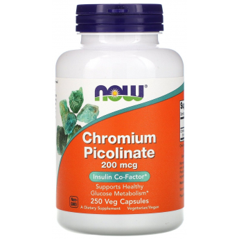 Минералы NOW FOODS CHROMIUM PICOLINATE 200mcg 250 капсул