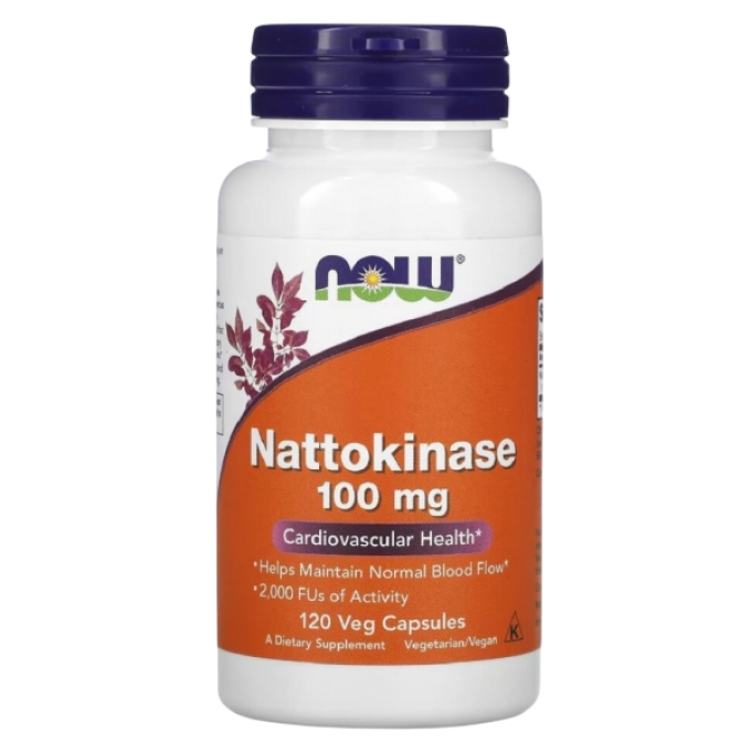 Наттокиназа NOW FOODS NATTOKINASE 100MG120 VCAPS NS33021